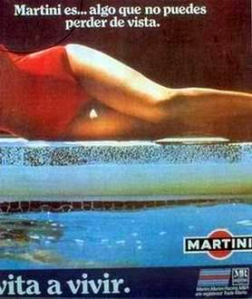 imagen de la publicidad de Martini