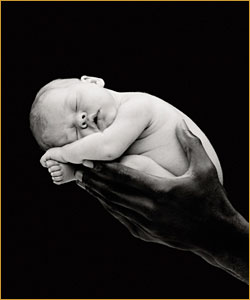 Fotografa de un beb hecha por Anne Geddes