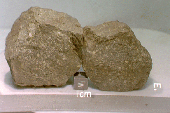 Meteoritos de composicin condrtica (cortesa de la NASA)