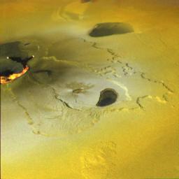 Volcanes de Io (Cortesa NASA)
