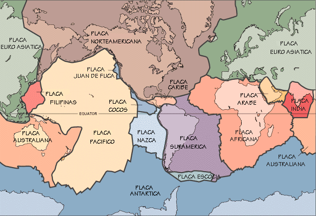 Las placas litosfricas  (cortesa del USGS)