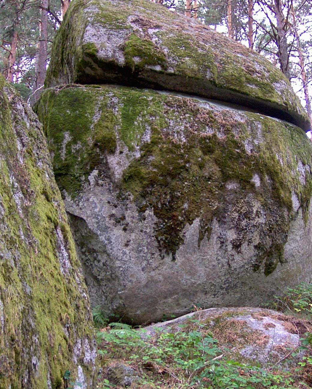 Piedras granticas meteorizadas y erosionadas. Imagen: De Mier y Leva.
