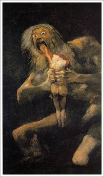 Saturno devora a su hijo (1815), Francisco de Goya y Lucientes. Museo Nacional del Prado