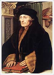 Erasmo de Rotterdam (1523), Hans Holbein. National Gallery de Londres