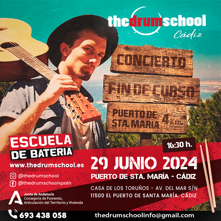Programado para el sábado un concierto de fin de curso de la Escuela “The Drum School” en Los Toruños
