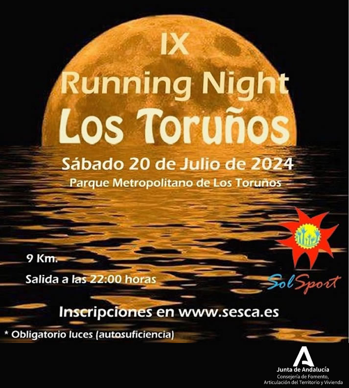 El Parque de Los Toruños acogerá el sábado la IX Running Night en la que se prevé 500 corredores