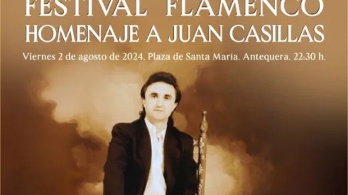 Cartel del Festival Flamenco homenaje a Juan Casillas