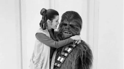 Chewbaca y la princesa Leia