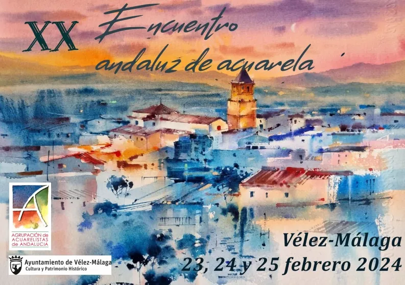 Cartel del XX Encuentro Andaluz de Acuarela