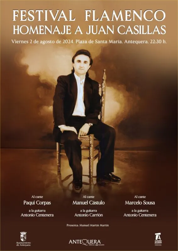 Cartel del Festival Flamenco homenaje a Juan Casillas