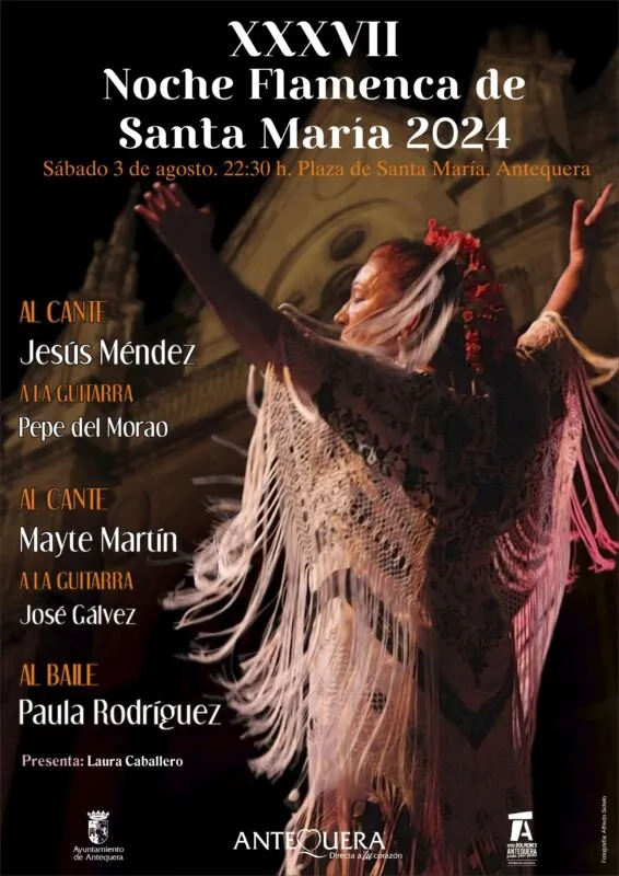 Cartel de La noche flamenca de Santa María 2024