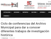 Ciclo de conferencias del Archivo Municipal para dar a conocer diferentes trabajos de investigación histórica
