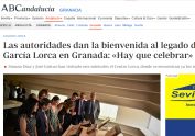 Las autoridades dan la bienvenida al legado de Federico García Lorca en Granada - Hay que celebrar
