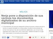 Nerja pone a disposición de sus vecinos los documentos digitalizados de su archivo municipal