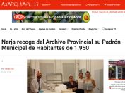 Nerja recoge del Archivo Provincial su Padrón Municipal de Habitantes de 1.950
