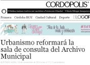 Urbanismo reformará la sala de consulta del Archivo Municipal - Cordópolis