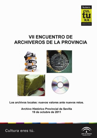 Cartel VII Archiveros de la Provincia Sevilla (jpeg 27 Kb)