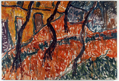 LUIS CLARAMUNT. La Alameda, 1985.  190 x 280 cm. Óleo sobre tela