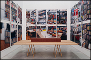 ALLEN RUPPERSBERG. The New Five Foot Shelf, 2001. El nuevo estante de metro y medio. Instalacin con fotografas, libros y carteles. Medidas variables. COLECCIN CAAC. Foto: Guillermo Mendo
