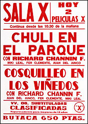 The Richard Channin Foundation. Cartel Sala X, 2001. Xilografa. 85 x 35 cm c/u