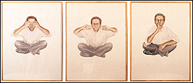 CURRO GONZLEZ. Autorretrato del artista como artista I, II y III, 1992