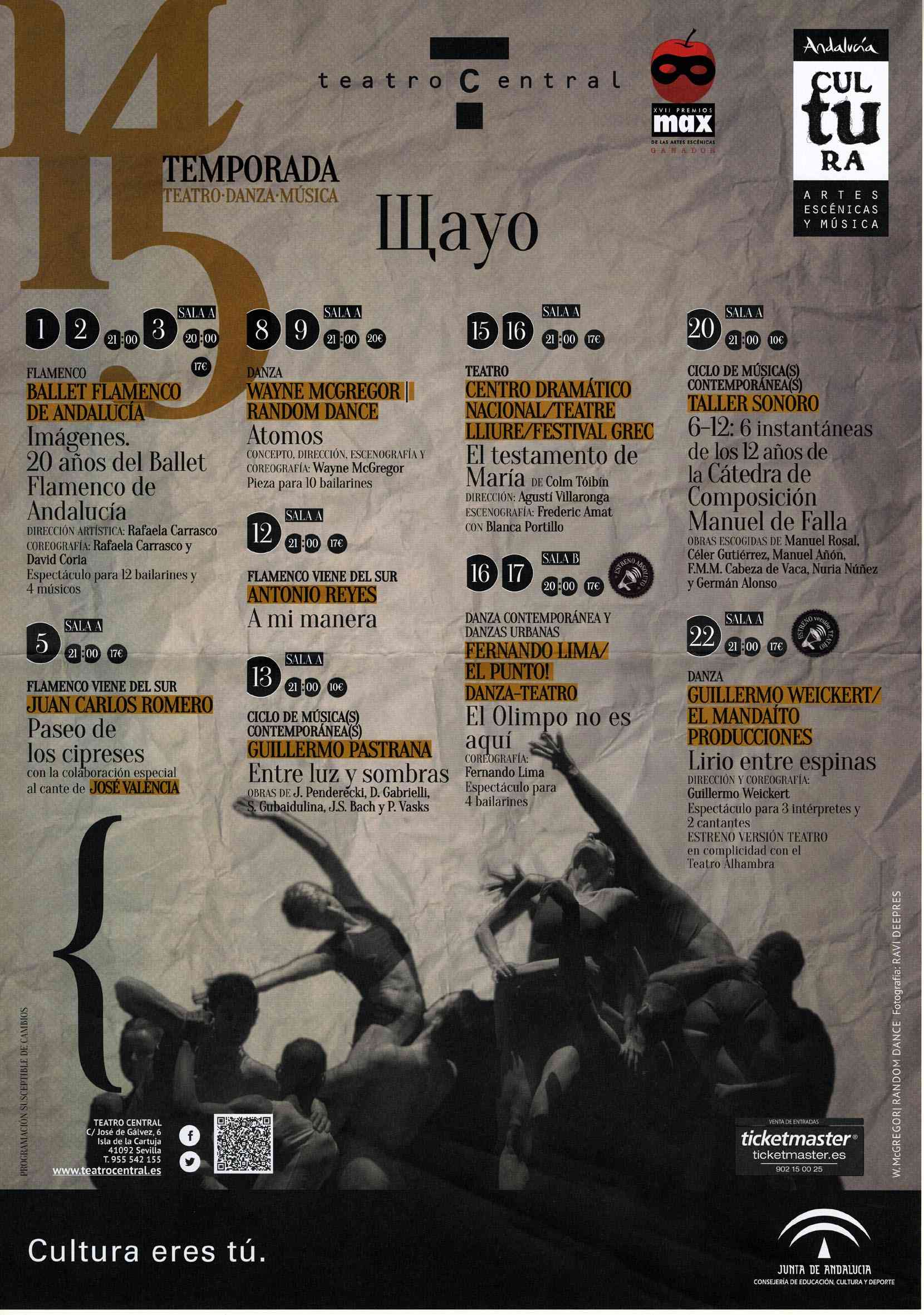 Teatro Central 14-15. Mayo