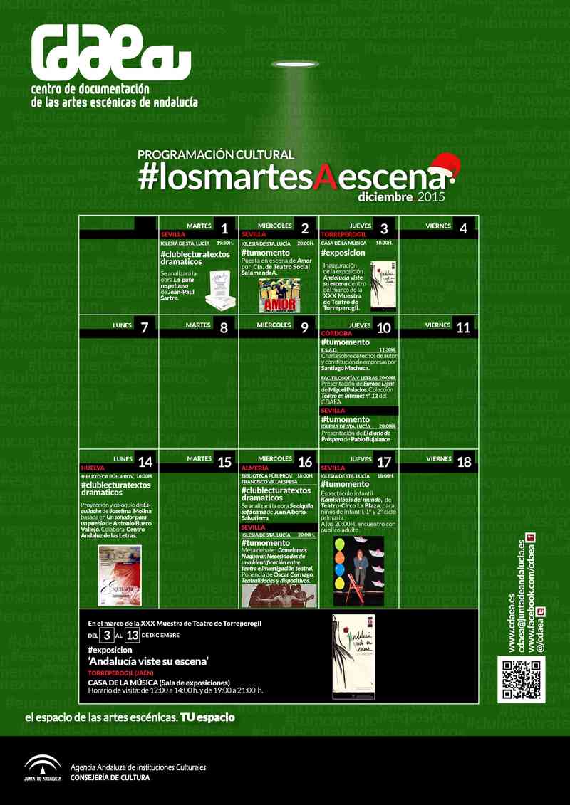 Los Martes a Escena. Diciembre 2015