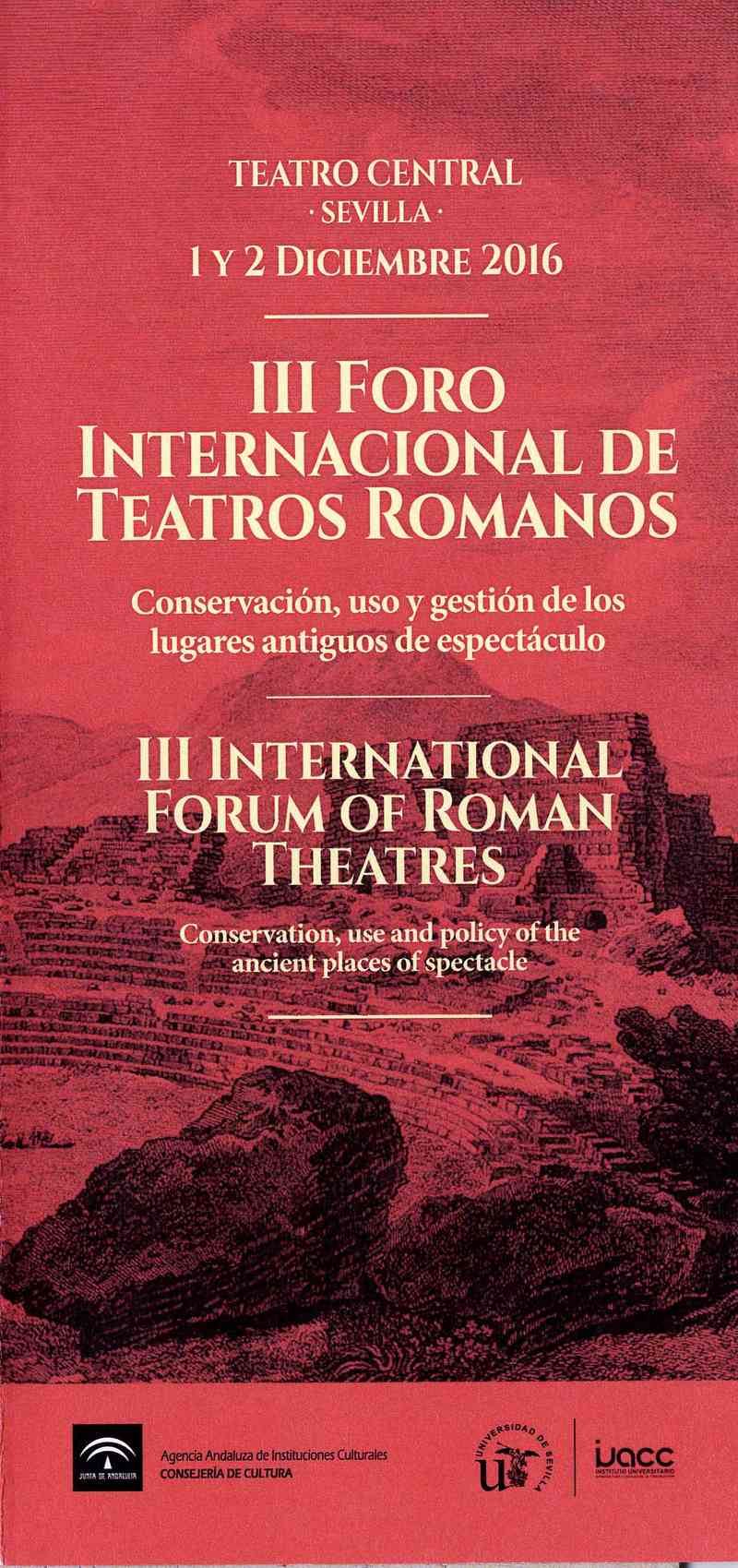 III Foro Internacional de Teatros Romanos