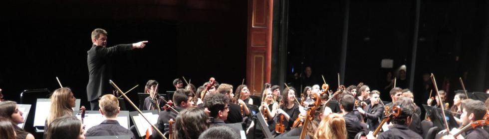 La Orquesta Joven de Andalucía en el Teatro Villamarta de Jerez de la Frontera. 9 enero 2015 @Foto: María Marí-Pérez