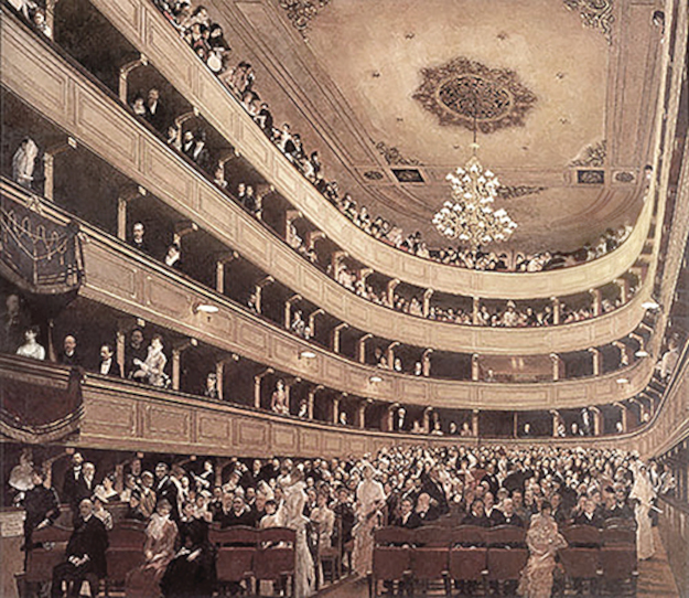 Gustav Klimt. El antiguo Burgtheater, 1887-1888.