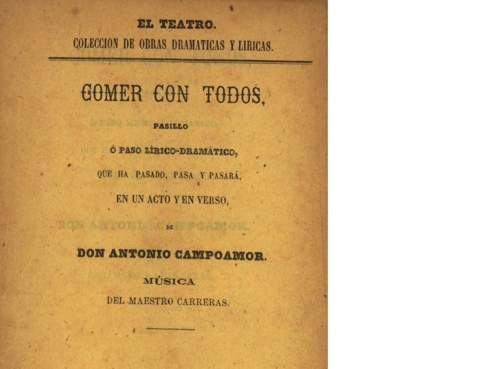 “Comer con todos" de Antonio Campoamor