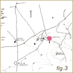 (Fig.3 - Localización de los principales hallazgos en Sinigilia Barba y su entorno inmediato)