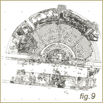 (Fig.9 - Planta actual de las estructuras conocidas del teatro romano)(Abre en ventana nueva)