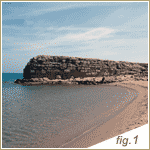(Fig.1 - Malecón de la ciudad romana de Emporiae)
