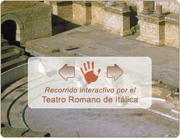 Recorrido interactivo por el Teatro Romano de Itálica. En ventana nueva. El contenido de esta sección no cumple la norma WAI-AA