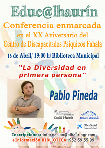 Cartel Conferencia Educ@lhaurín 16 de abril