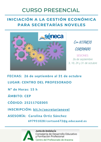 Diptico Secretaria novel