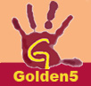 Golden 5 logo cuadrado