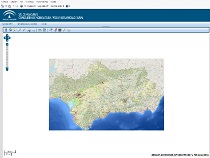 Captura de pantalla del Visor SIG Acuícola de Andalucía