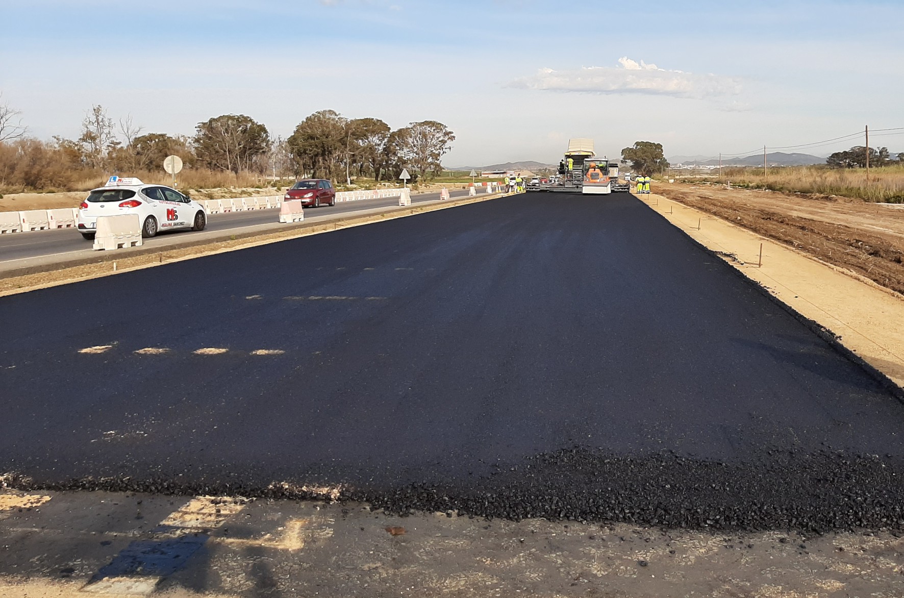 Junta De Andalucia El Avance En La Duplicacion De La Carretera Vera Garrucha Obliga A Desviar Manana El Trafico