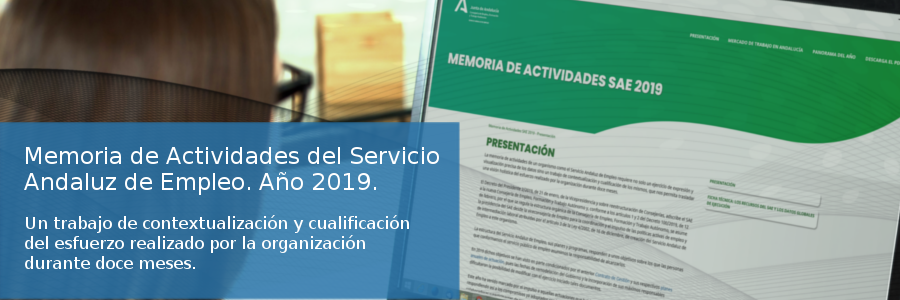 Memoria de actividades del Servicio Andaluz de Empleo. Año 2019