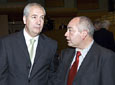 El secretario general de CCOO en Andalucía, Francisco Carbonero, y su homólogo en UGT-A, Manuel Pastrana.