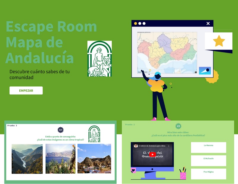 Premio categoría B: Escape Room. Mapas de Andalucía