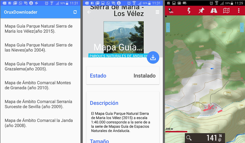 Acceso a la app Mapas de Andalucía