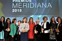 La presidenta de la Junta entrega los Premios Meridiana 2015 en reconocimiento a la defensa de la igualdad de género