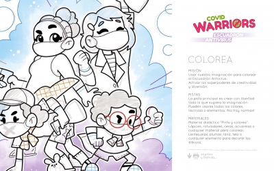 El IAM lanza una página web con medidas sanitarias y juegos para la población infantil a través de los personajes de Covid Warriors
