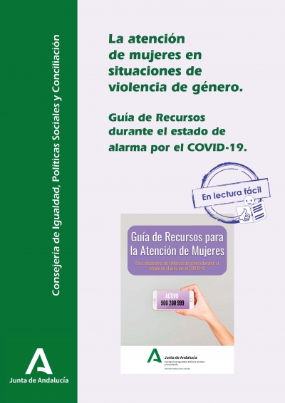 Igualdad adapta a lectura fácil la guía de recursos para víctimas de violencia de género elaborada por el IAM por la crisis del COVID-19