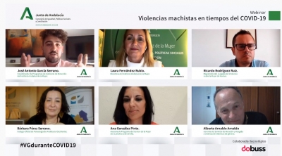 Andalucía atiende a 134 mujeres al día por violencia de género durante el confinamiento, 79 más que en el mismo periodo de 2019