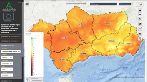 Visor de escenarios climáticos de Andalucía
