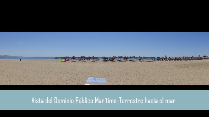 Vista del Domínio Público Marítimo-Terrestre hacia el mar